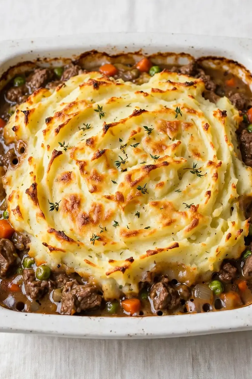 cozy shepherd's pie with beef