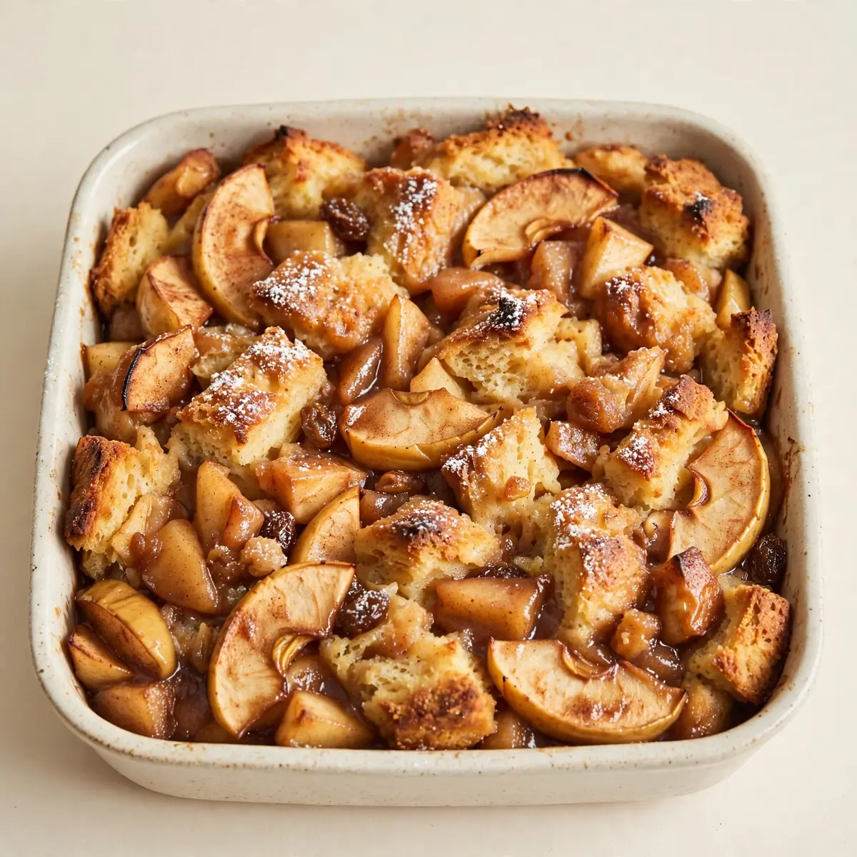 Wochentags-Fix: Wohlfühl Apfel Bread Pudding Auflauf