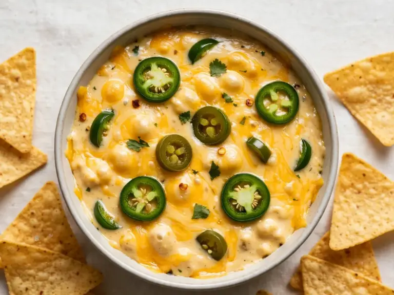 Nacho-Dip mit Käse und Jalapeños